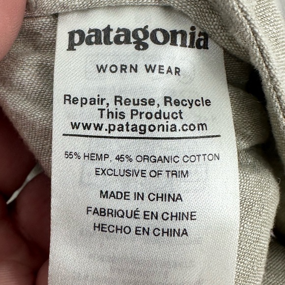 Patagonia Island Hemp Pants Trousers Shambry Shale Womens 6 | Q556 - Picture 6 of 8